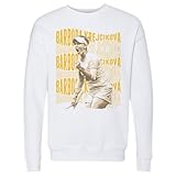 500 LEVEL Barbora Krejcikova Psychedelic Name Crewneck Sweatshirt (White, Medium)