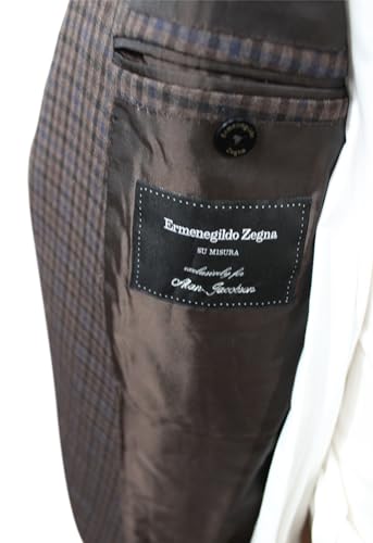 Ermenegildo Zegna Su Misura Multicolor Plaid Sport Coat Size 44 Reg2