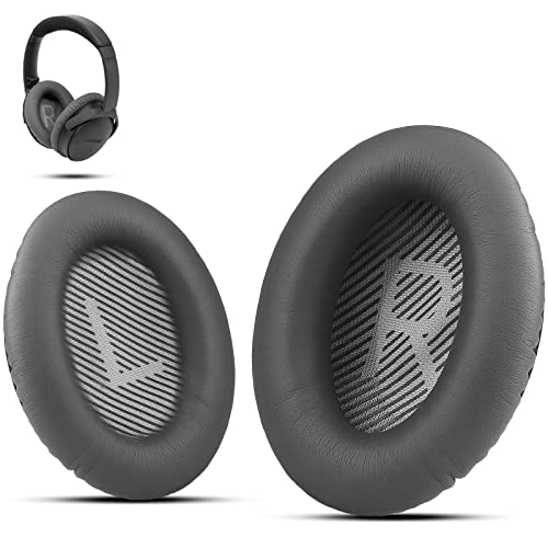 Image of Premium Ear Pad Replacement for Bose Headphones Earpads, Compatible with Bose QuietComfort 35 ii /QC35 /QC25 /QC2 /QC15 /Ae2 /Ae2i /Ae2w /SoundTrue & SoundLink, by Krone Kalpasmos - Dark Grey
