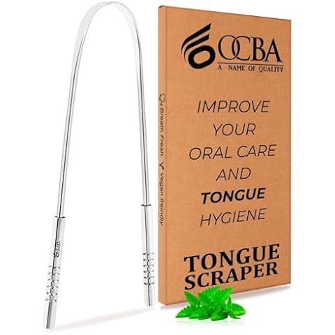 Gratte-langue OCBA en acier inoxydable Cover