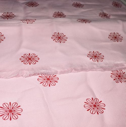 Image of 100% Cotton Soft Beautiful Printed Pure Handloom Single Bed Size Skin Friendly Summer AC Blanket /Khes /Dohar /Top Sheet Set /Chadar /Multi Purpose Use (Printed Pink)