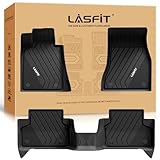 LASFIT Floor Mats for BMW 5 Series G30 2017-2023, Custom Fit TPE All Weather Car Liners 1st & 2nd Row Mat for BMW 530i, 530e, 540i, M550i xDrive, 540d xDrive, Black