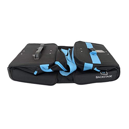 Backstage Dance Travel Bag with Garment Rack - Black/Turquoise