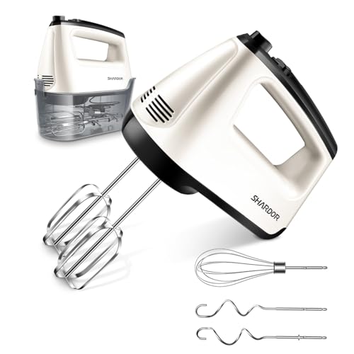 SHARDOR Hand Mixer Electric, 6 Speed & Turbo Mixer...
