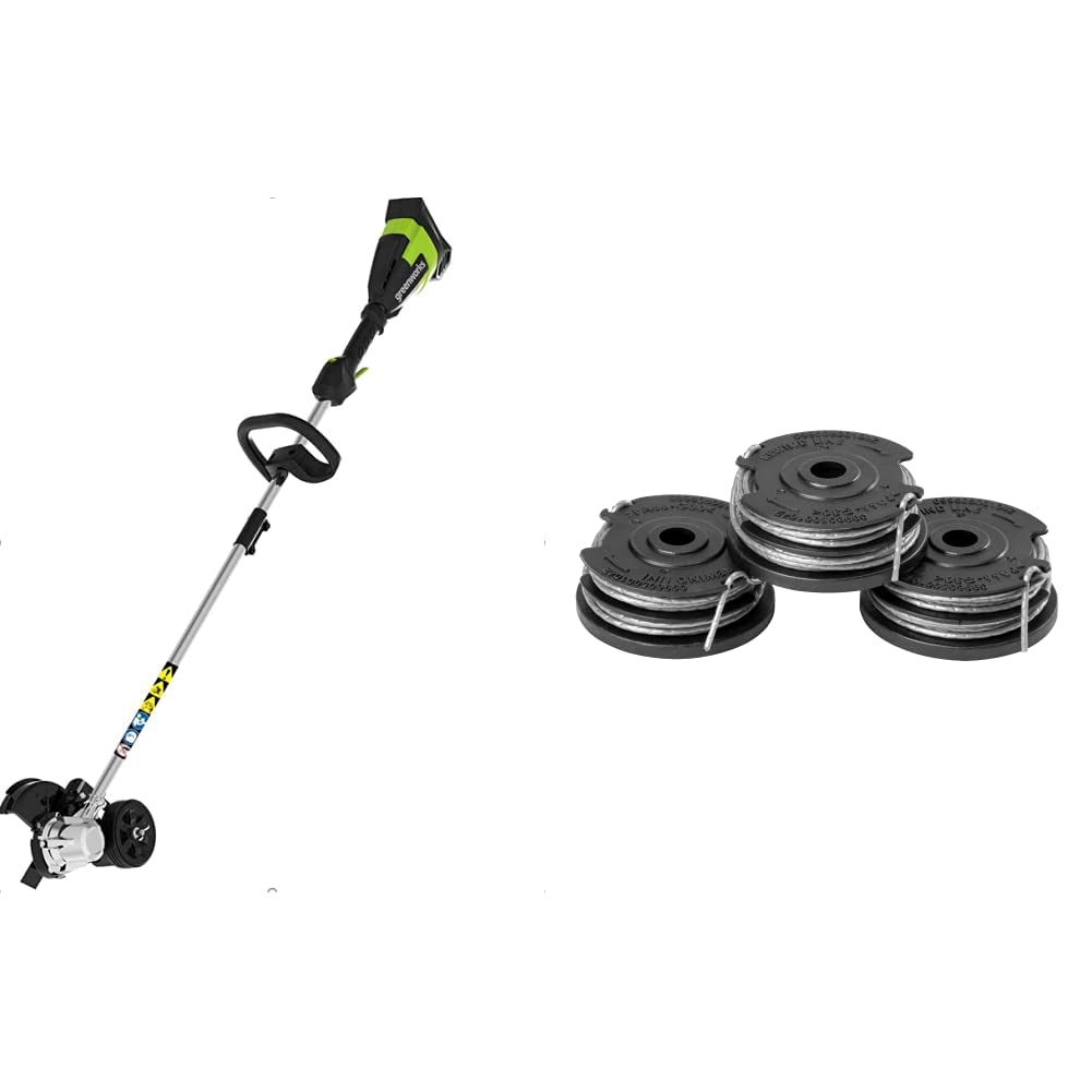 GreenWorks 40V 8" Brushless Edger, Battery and Charger Not Included & 0