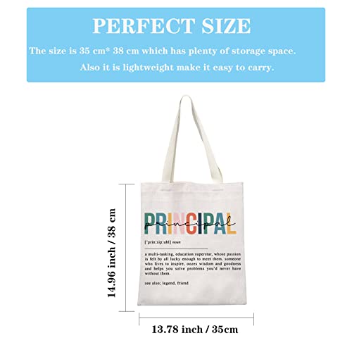 GJTIM Principal Gift Assistant Principal Gift Principal Definition Tote Bag Principal Appreciation Gift Teacher End of Year Gift (Principal Tote)2