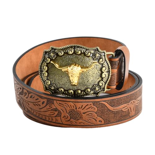 Amexo Ceinture Western Homme, Ceinture à Boucle de...