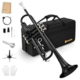 Vangoa Bb Trumpet Brass Standard Black Trumpet Instrument...
