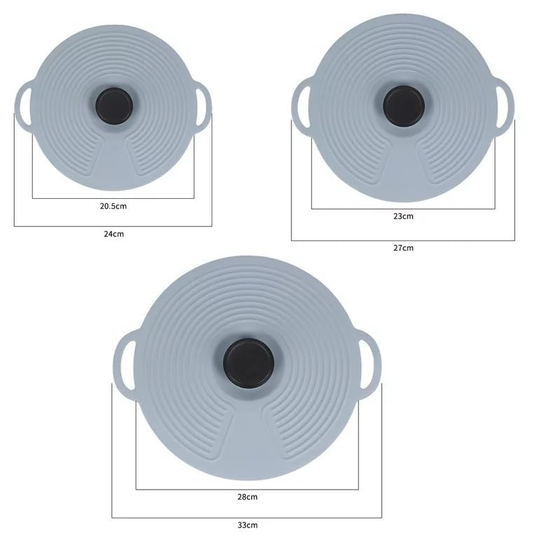 Image of Bowls, Pans, Plate Reusable Heating Sealed Leak-Proof Spill Cover For Hotel, Restruent, Home, Kitchen (1Pcs) (Medium)