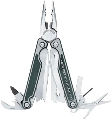 LEATHERMAN 830684 Leatherman Charge Tti Multi-Tool With Leather/Nylon Combination Sheath And Gift Tin, Titanium/Premium Sheath