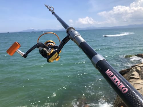 Telescopic Fishing Rod and Reel Combination, 240 Cm Carbon Fiber Rod, Adult Foldable Fishing Rod Suitable for Freshwater and Salt Water - image 2