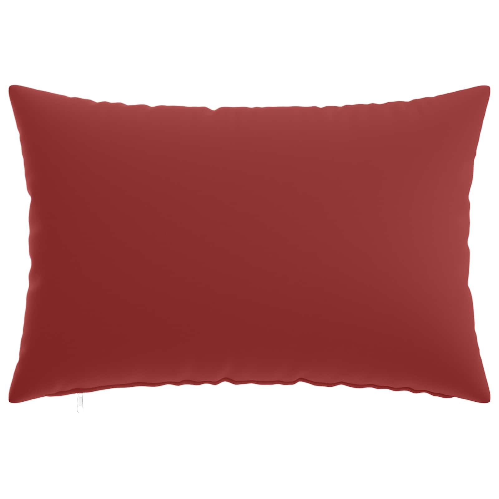 Federa per cuscino, 6 pezzi, 50 x 70 cm, colore: rosso vino 100% poliestere