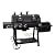 Char-Griller 3070 Texas Trio 3-Burner Dual Fuel Grill with Smoker in Black