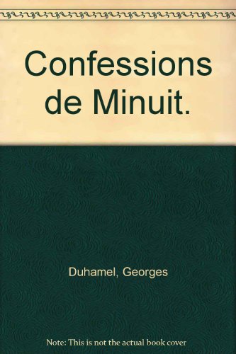Confessions de Minuit. [French] B000L6FEI6 Book Cover