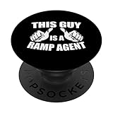 This Guy Is A Ramp Agent Outfit Flugzeugservice Gepäck PopSockets mit austauschbarem PopGrip