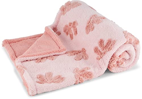 Image of Ultra-Soft and Luxurious Baby Blanket | 30x40 inch | Double Sided Sculpted Design on Fleece with Sherpa Backing