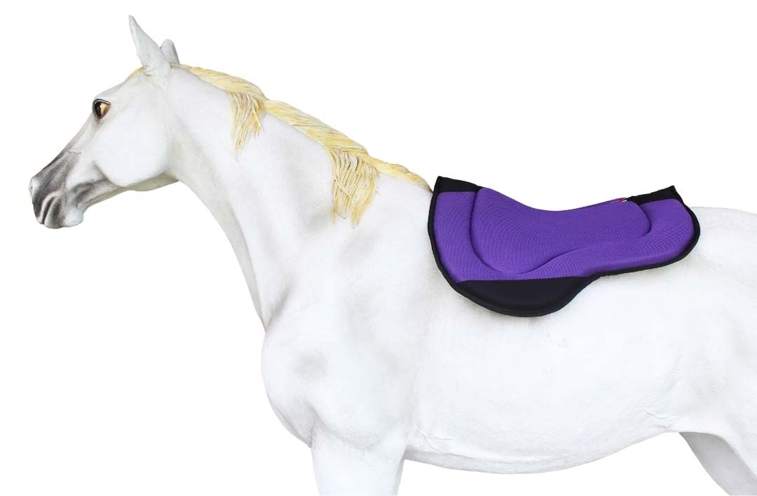 39188 - Almohadilla de neopreno para silla de montar (contorno de caballo), color morado