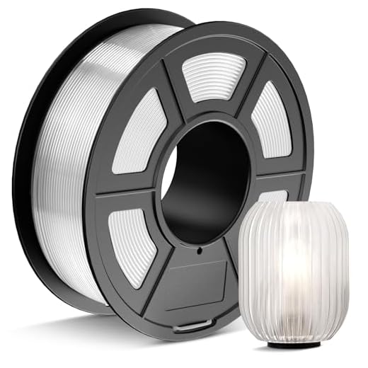 JAYO PETG Filament 1.75mm Clear 1.1 KG, Strong Toughness PETG 3D Printer Filament Dimensional Accuracy +/- 0.02 mm, 2.4lbs Spool Fits for Most FDM 3D Printers