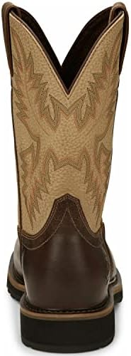 Justin Men's Superintendent Western Boot Square Toe Brown 10.5 D | Image 3