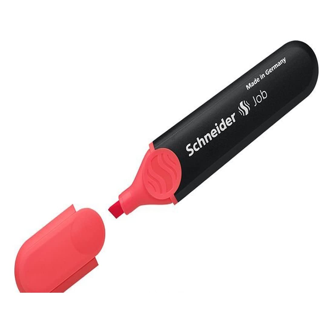 Schneider Writing Instruments Highlighter Job, Refillable, Red, Pack of 1