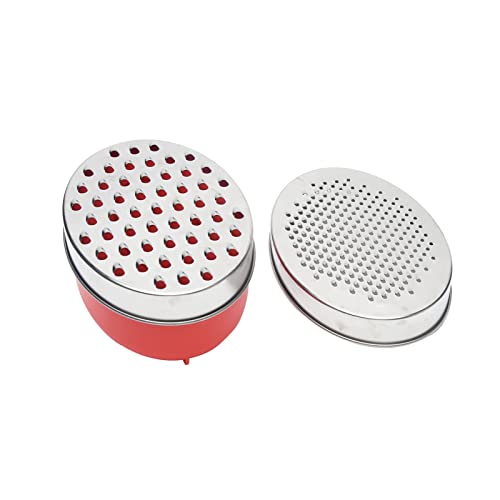 Cheese Grater with Container and Lid, Stainless Steel Grater Box