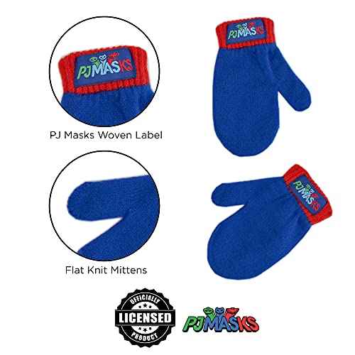 Image of PJ Masks Boys Winter Accessory Hat And Mittens Set, Toddler Beanie For Kids Ages 2-4