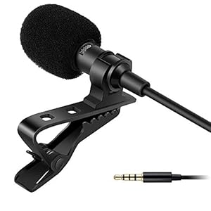 IMAGINEA Digital Noise Cancellation 1.5m Collar Microphone Condenser with 3.5mm Jack Omnidirectional Mic with Easy Clip…