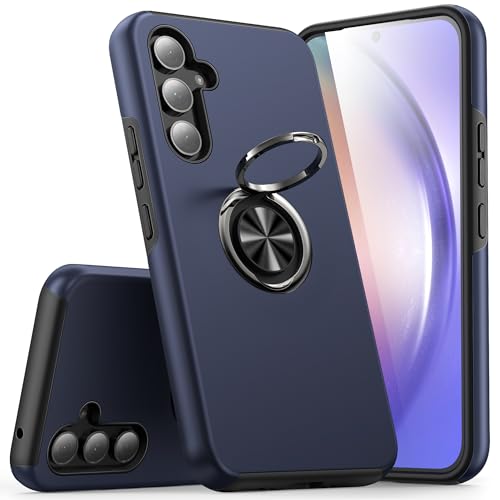 KRAFTCARE for Samsung A54 5G Case with Kickstand Ring, Upgrade Shockproof and Anti Scratch 360° Magnetic Ring Holder Stand Protective Phone Case Cover for Samsung Galaxy A54 - Blue