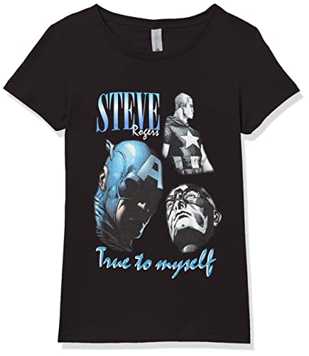 T-shirt Marvel fille noir S le look idéal pour l'école et les sorties entre amies
