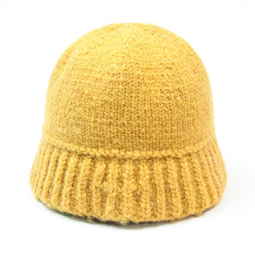 Czapki damskie zimowe jesienne czapki typu beanie kapelusz bucket damski miękki outdoor solidny dzianinowy