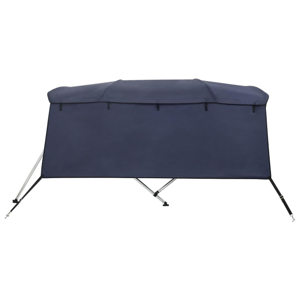 vidaXL Toit bimini à 4 arceaux parois latérales 243x(170-182)x137 cm