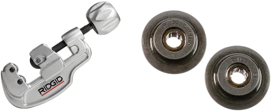 RIDGID Stainless Steel Tubing Cutter Bundle - Model 35S Cutter and Replacement Wheel