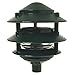 3-Tier Incandescent Garden Light, 1/2 in. NPT and 18 in. leads