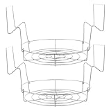 BESPORTBLE 2 Stück Edelstahl Einmachgestell Flach Metall Einmachhalter für Wasserbad Einkochgeräte Korrosionsbeständig Kompakt Haushalts Einmachregal für Hobby und Profiköche