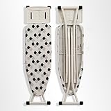 Avec une étagère de fer: le côté de la planche à repasser est équipé d'un large support de fer, qui peut être placé pour réparer le fer à utiliser; éviter les dommages accidentels aux vêtements, vous pouvez l'utiliser avec la tranquillité d'esprit