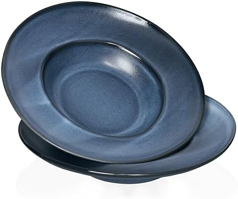 Jinsongdafa Soup Bowl Soup Plate Large Pasta Bowls 56 Ounce, Set Of 2, Serving