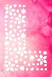 L: Initial Monogram Pink Watercolor Flower Notebook Floral Dot Grid Writing and Point Matrix Notes Journal Organize for Women and Teens