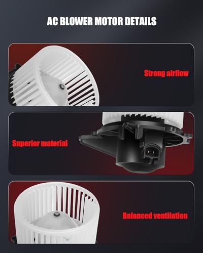 Image of AC Heater Blower Motor Compatible for Ford for F-150 1997-2003 for Ford for F-250 1997-1999 for Ford Explorer 2002-2005 for Ford Expedition 1997-2002, Replace# PM281 700027