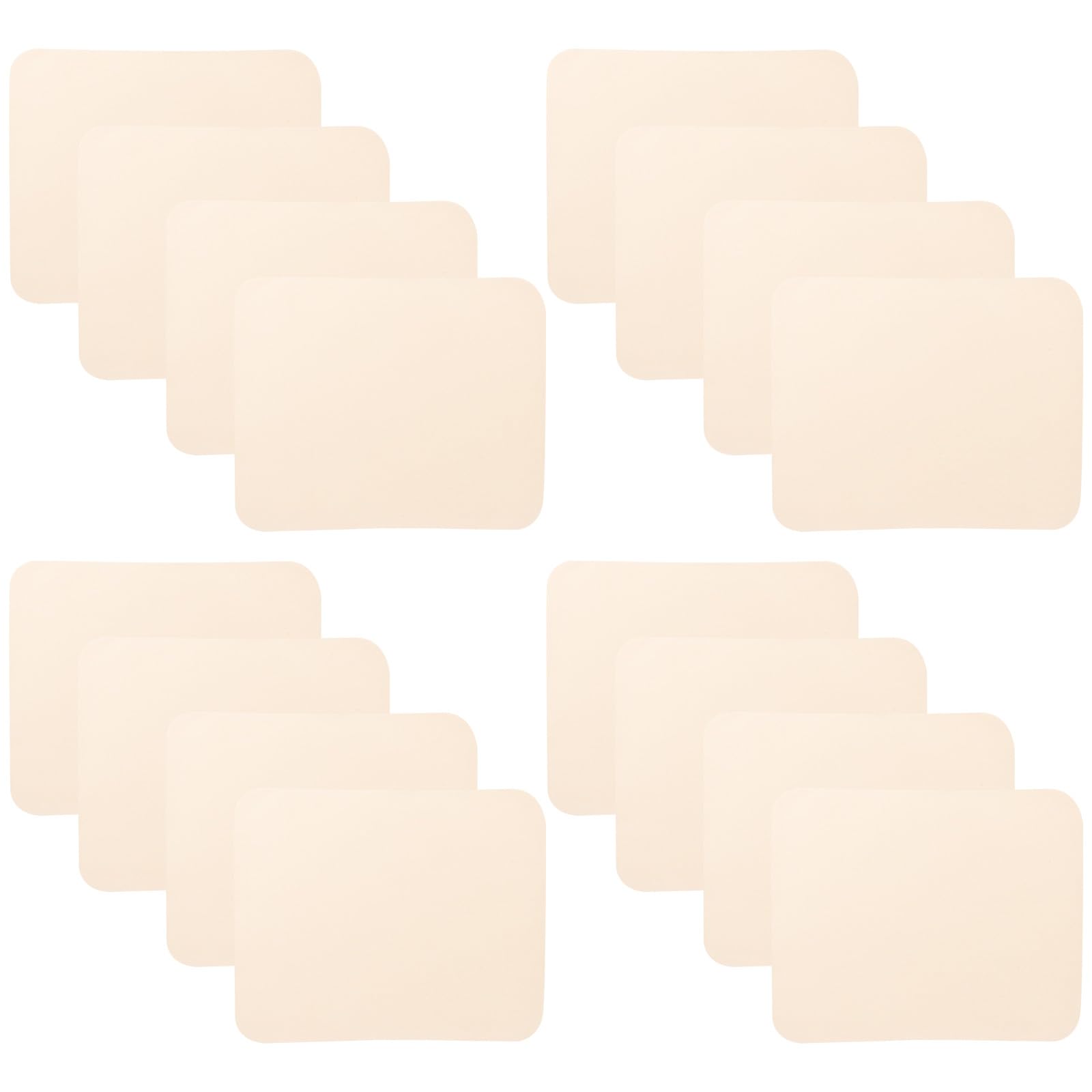 SUPVOX 100 Paños Absorbentes de Gamuza para Cerámica Diy, Tamaño 17.5 X 15 Cm, Color Beige, Herramienta para Modelar Arcilla y Manualidades de Alfarería