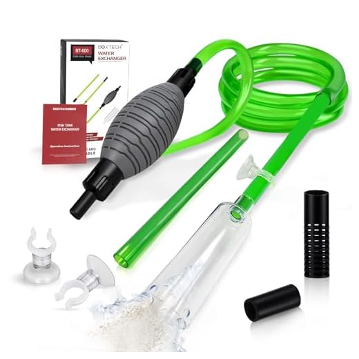 Boxtech Aquarium Reiniger, Aquarium Wasserwechsel, Aquarium-Reinigung Sand Filter Fisch Tank Kiesfilter Einstellbare Durchflussregelung für Wasserwechsel