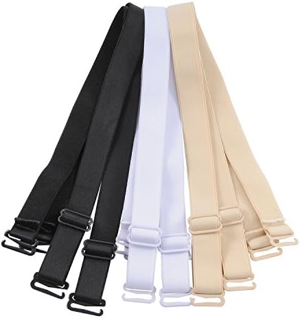 Closecret Women's Convertible Bra Straps with 12mm 15mm 18mm Width Optional (15mm Width Band, 3 Colors)