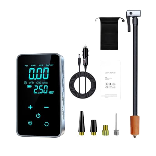 Mini Compressor De Ar Portátil Calibrador Pneu De Carro Bike Moto Recarregável Portátil Inteligente