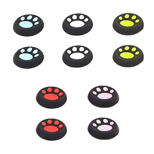 Controller Joystick Grip Cap Cover, TFSeven 10Pcs Silicone Cat Paw Handle Analog Thumb Stick Grip Caps Cover For Nintend NX NS Sony PS4 / Xbox 360 One Joy-Con Controllers Controller Joystick Grip Cap Cover, TFSeven 10Pcs Silicone Cat Paw Handle Analog Thumb Stick Grip Caps Cover For Nintend NX NS Sony PS4 / Xbox 360 One Joy-Con Controllers
