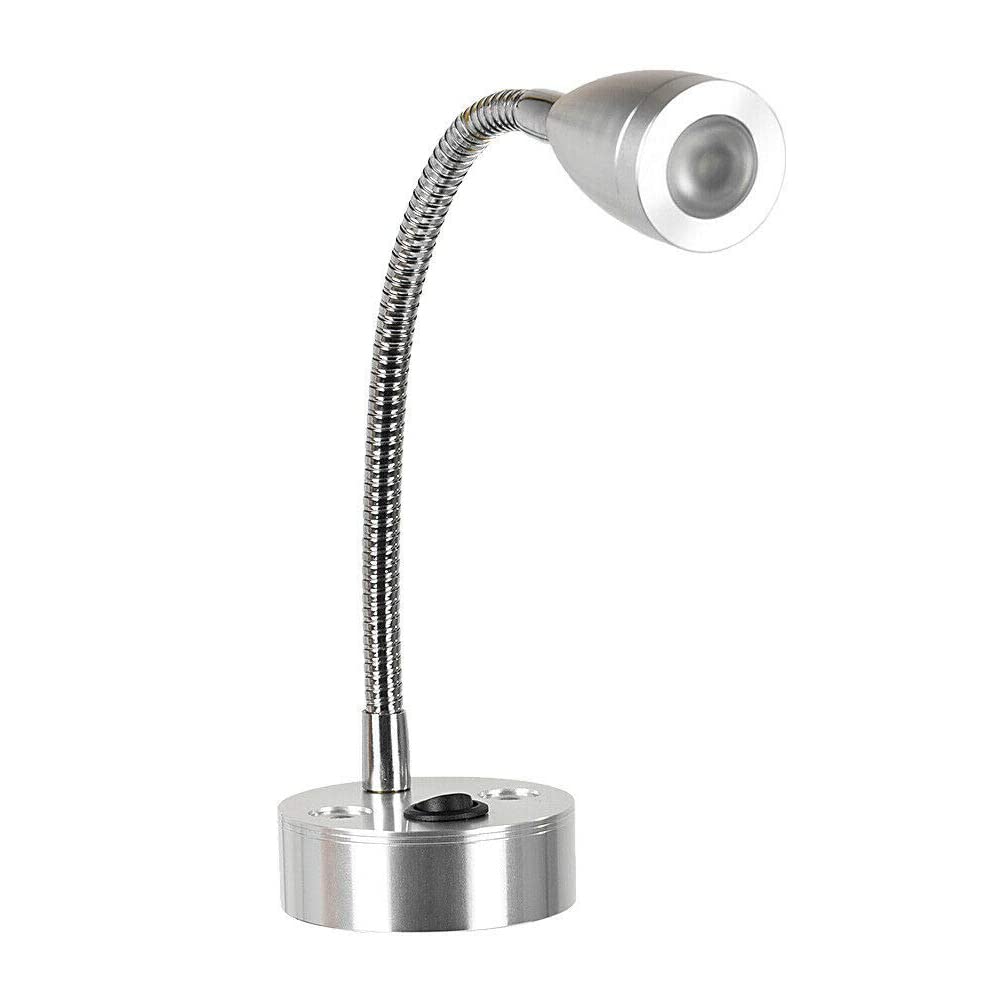 Luz de lectura LED 12V Riloer con interruptor y luz cálida para interior de caravanas 8