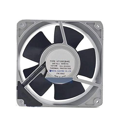 UT125C[B40] 200V All Metal Fan - 120mm 15/14W 39DB Quiet Operation Shrandi