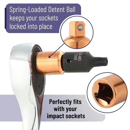 image for Bates Choice Bates- Impact Socket Reducer Adapter Set, 4 pcs, Rose Gol