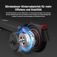 Xiaomi 5 Max E-Scooter mit Straßenzulassung (max. 20km/h, bis zu 60km Reichweite & 22% Steigung, Federung vorne & hinten, 10" Luftreifen, Blinker, Dual-Bremssystem, Traktionskontroll-System, App) – Ansicht 9