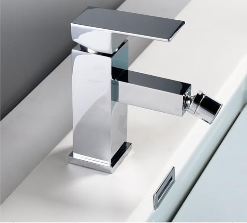 Grifo mezclador de lavabo cromado y monomando de alta precisión 5