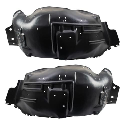 Image of TRQ Front Driver and Passenger Side Inner Fender Liner Set Compatible with 87-97 Ford F-150