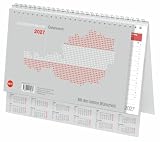 Schreibtischkalender Österreich groß 2027: Tischkalender zum Aufstellen. Klappkalender mit österreichischen Feiertagen und Schulferien. 29 x 21 cm.